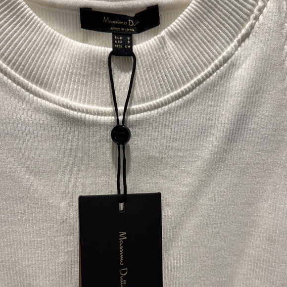 Massimo Dutti White Fitted Tank Top - Picture 3 of 5